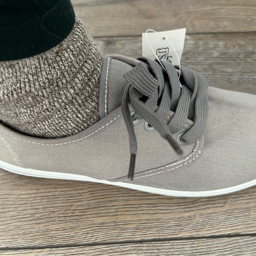 Js Awake Grey Canvas Shoe